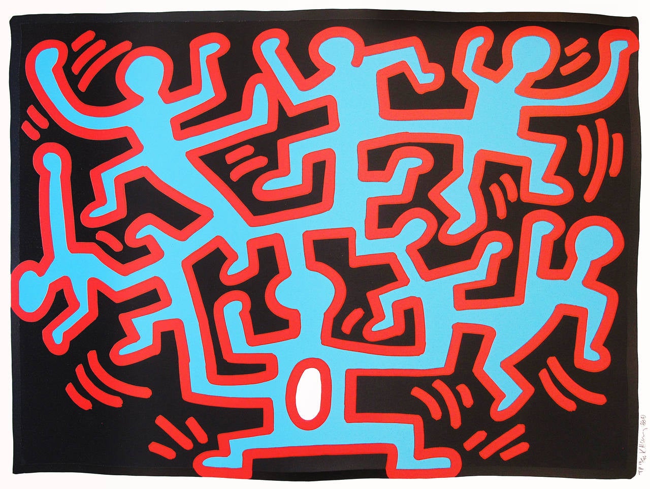 Growing (trial proof) - Print by Keith Haring