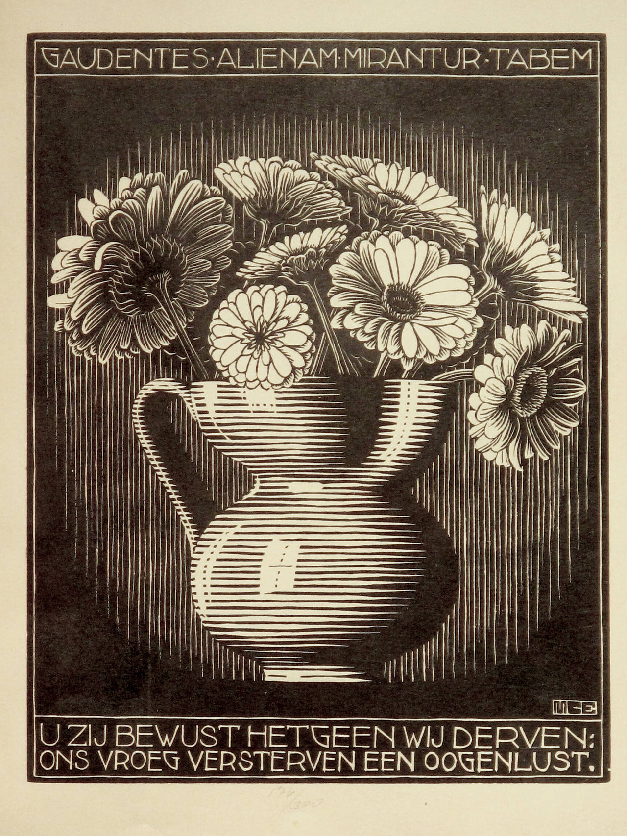 M.C. Escher Still-Life Print - Emblemata - Vase