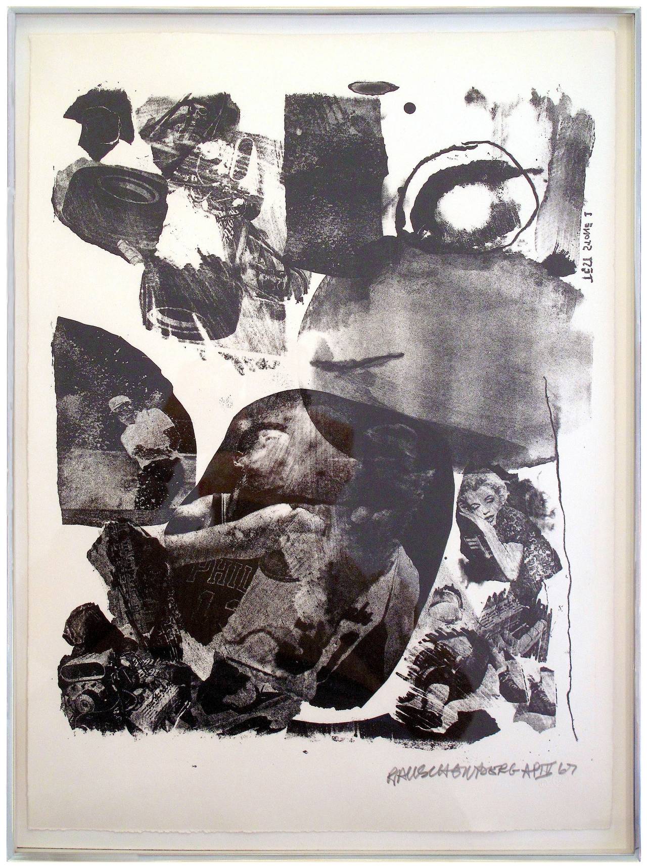 Robert Rauschenberg Figurative Print - Test Stone #1 br (from the 'Booster and 7 Studies' series)