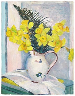 Vintage Still Life with Daffodils