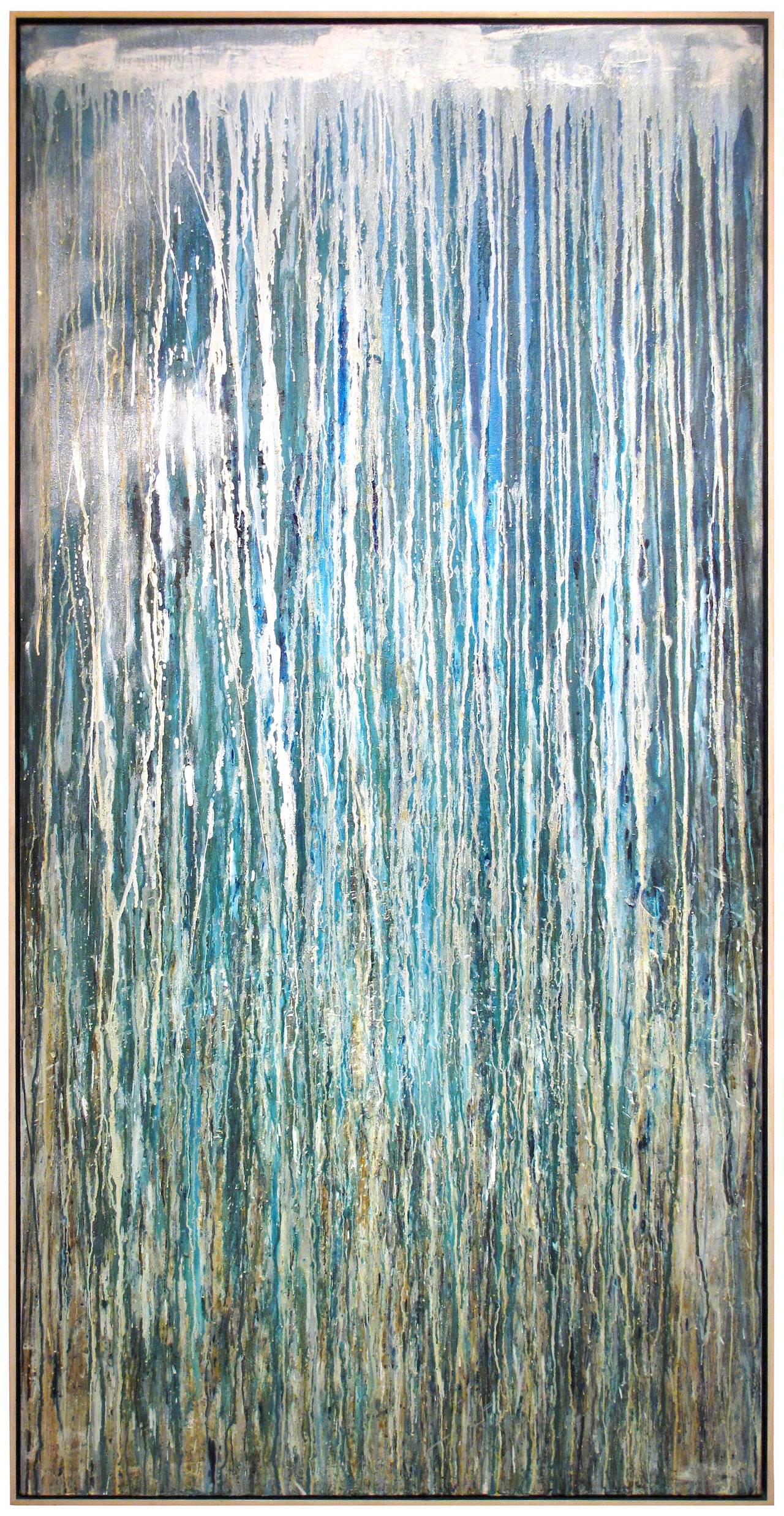 <i></noscript>Waterfall</i>, 1988, by Pat Steir, offered by