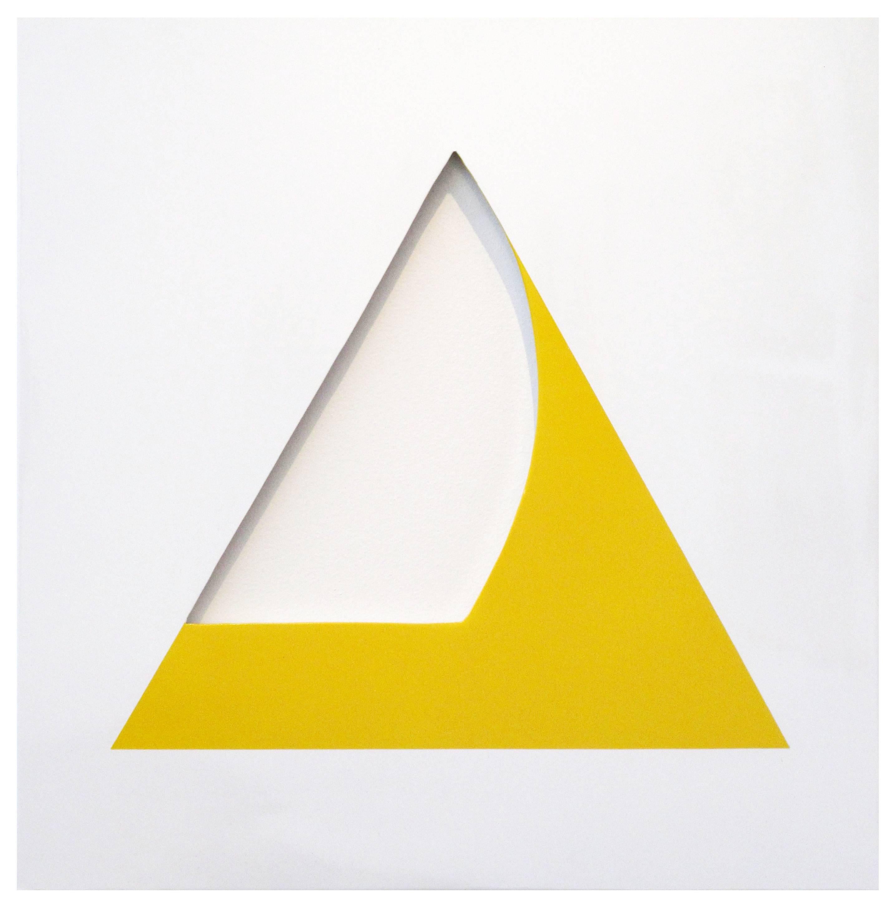 William Fares Abstract Sculpture - Pivot Yellow