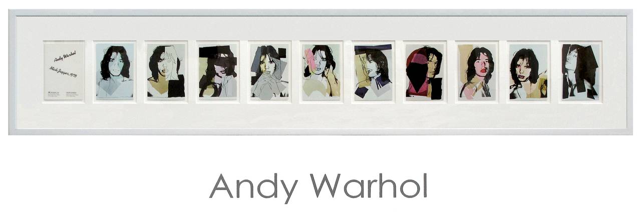 Andy Warhol Portrait Print - Mick Jagger suite of 10