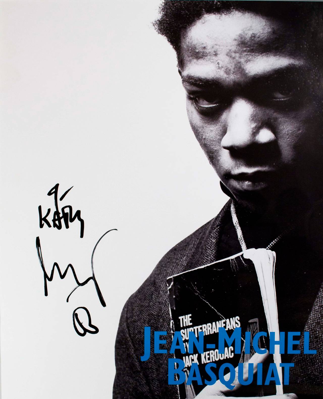 after Jean-Michel Basquiat Figurative Print - Portrait with Jack Kerouac