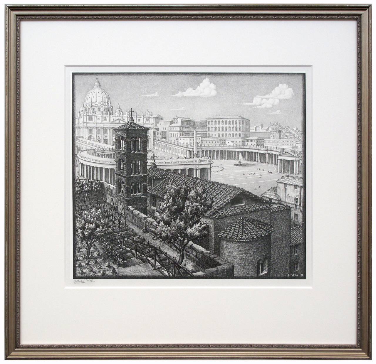 San Michele, Rome - Print by M.C. Escher