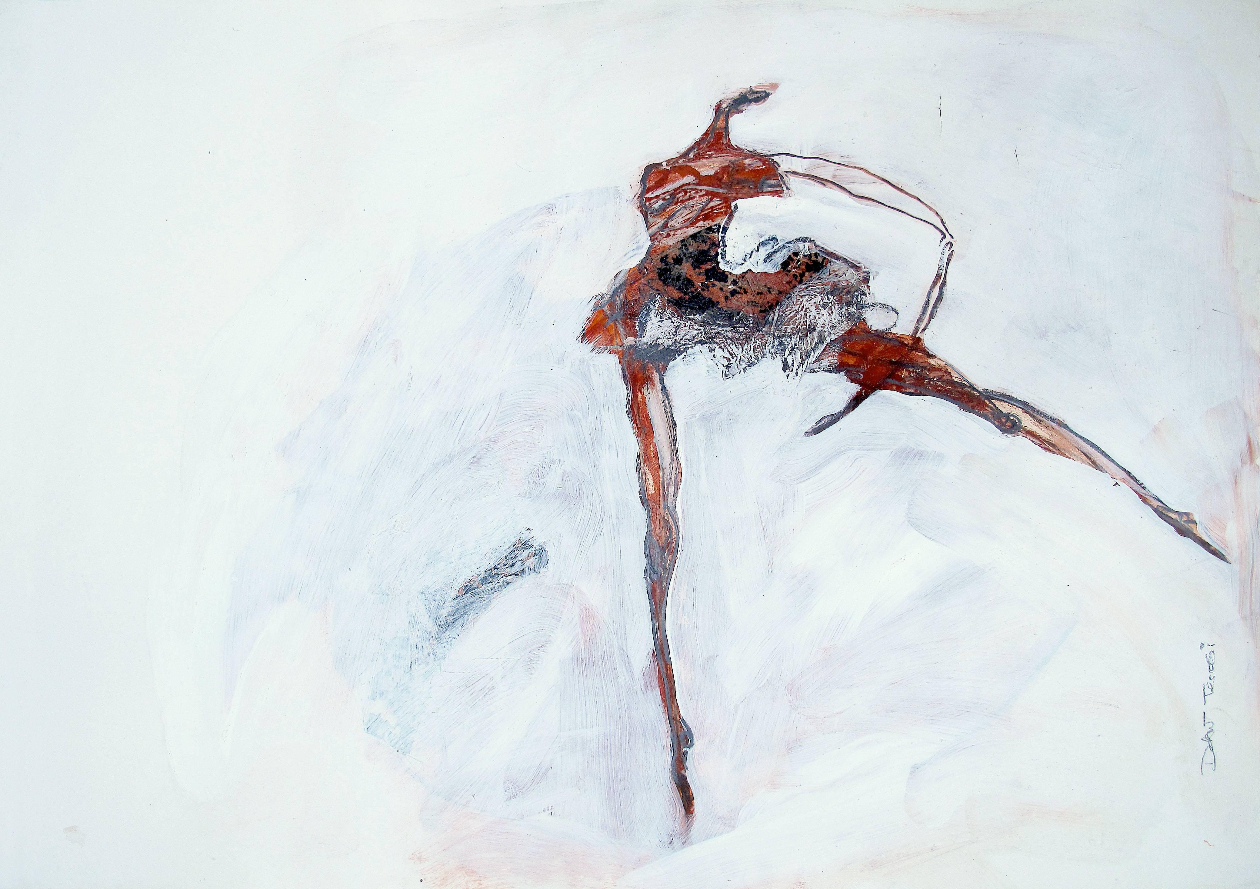 Ballerina III - Mixed Media Art by Chrissy Dolan Terrasi