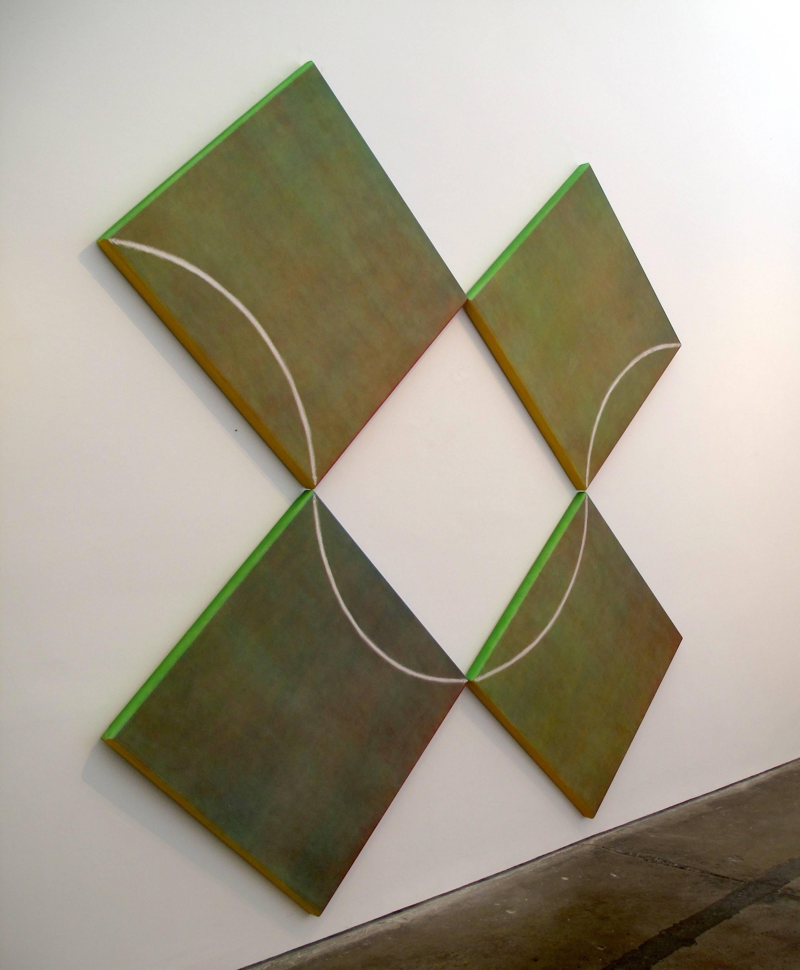 Die beiden Witche sind (Geometrische Abstraktion), Painting, von William Fares