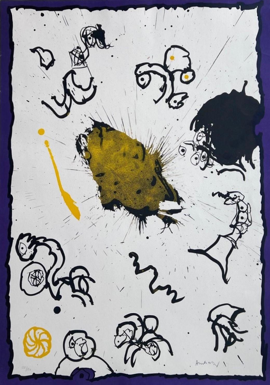 Pierre Alechinsky Abstract Print - Première Primaire