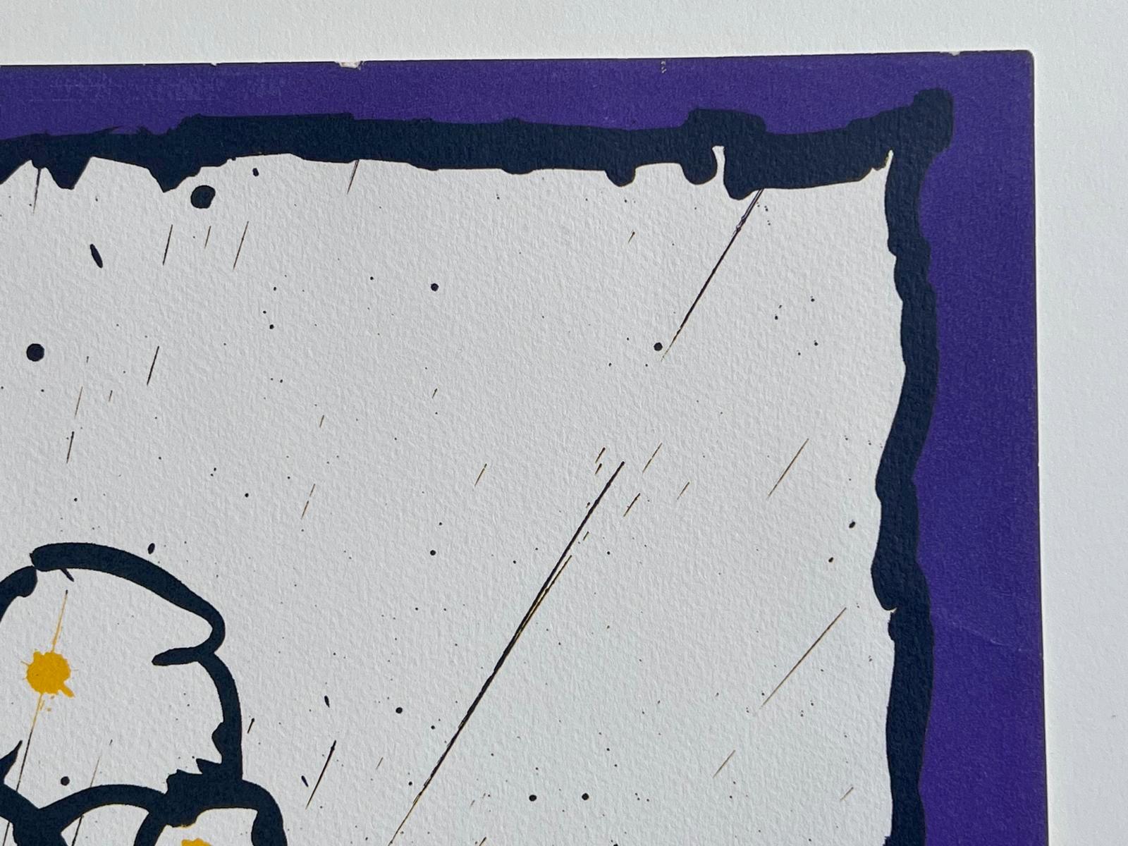 Première Primaire - Beige Abstract Print by Pierre Alechinsky