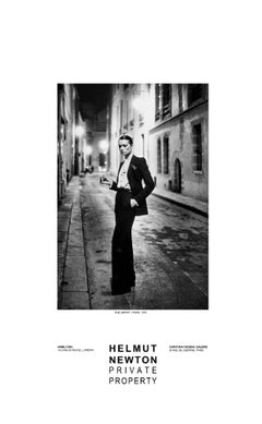 Rue Abriot, Paris, 1975 Private Property Exhibition Poster by Helmut Newton