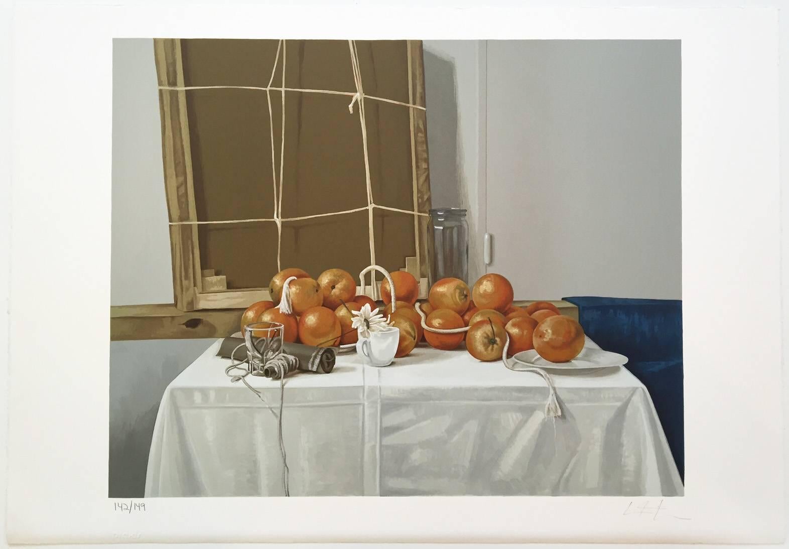 Martin La Rosa Still-Life Print - Naranjas e ilusiones