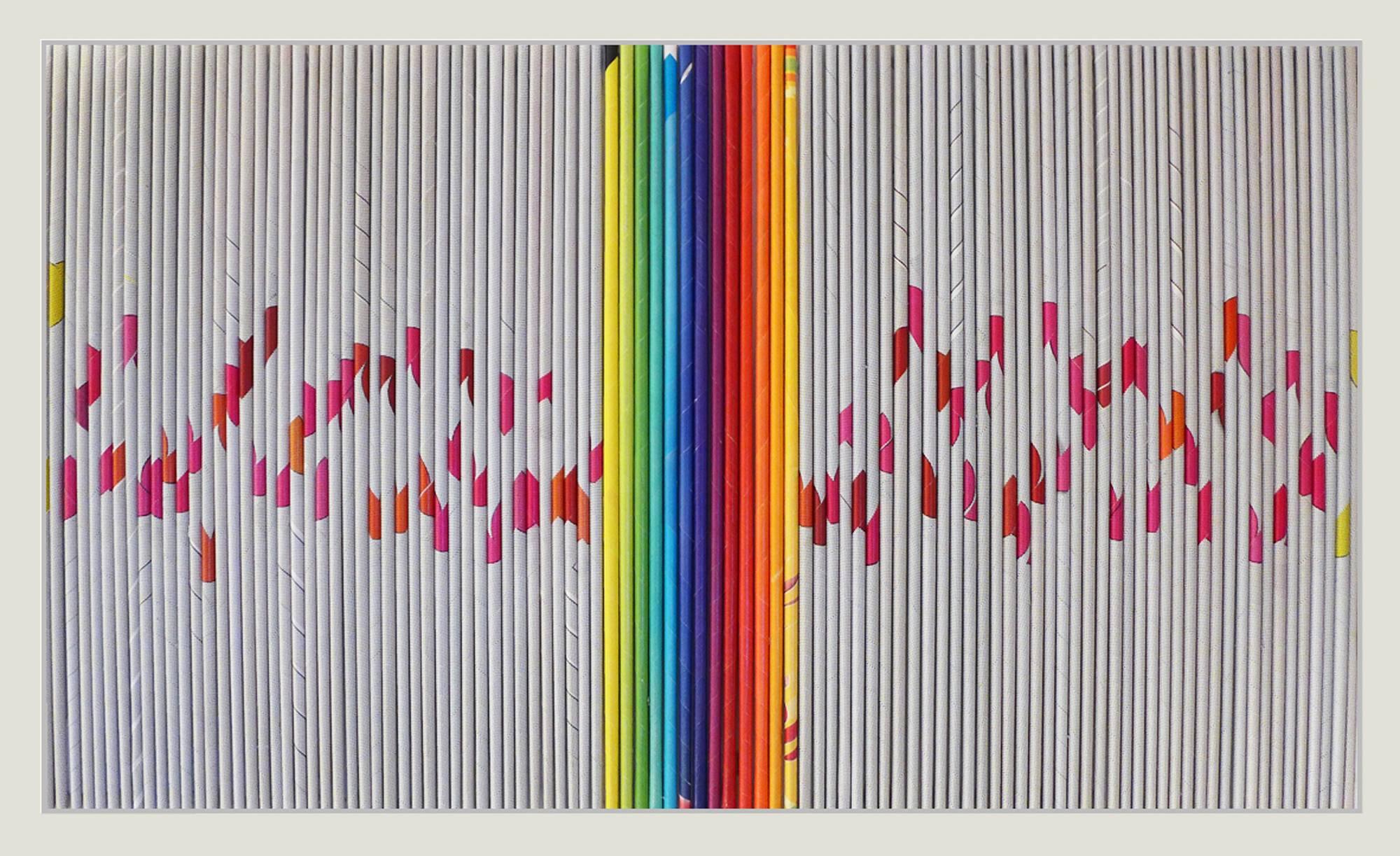 Tribute to Ellsworth Kelly VI, With Music - Mixed Media Art by Alejandra Padilla