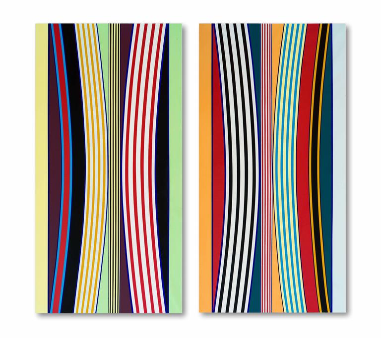 Alejandra Barreda Abstract Painting - Frecuencia II (2017)