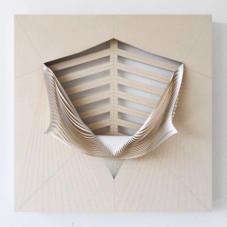 Cristina Camacho Abstract Painting - Skeleton - La decadencia del verde