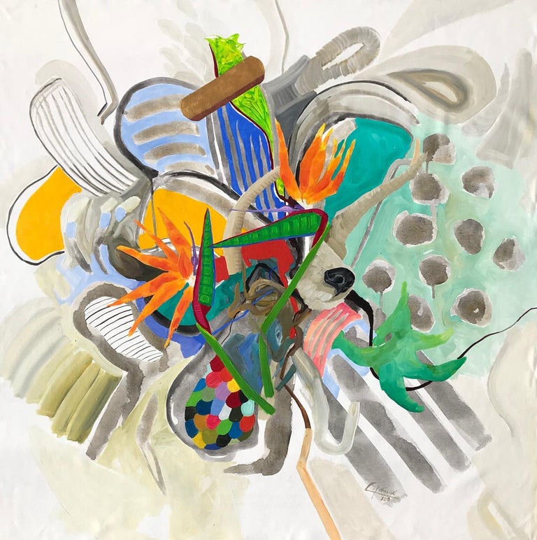 Carina Lopez Winschel Landscape Painting - Untitled - Heartscapes Series