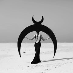 "Moon Birth 3" Black & White Photography 39" x 39" in Ed. 1/3 by Olha Stepanian