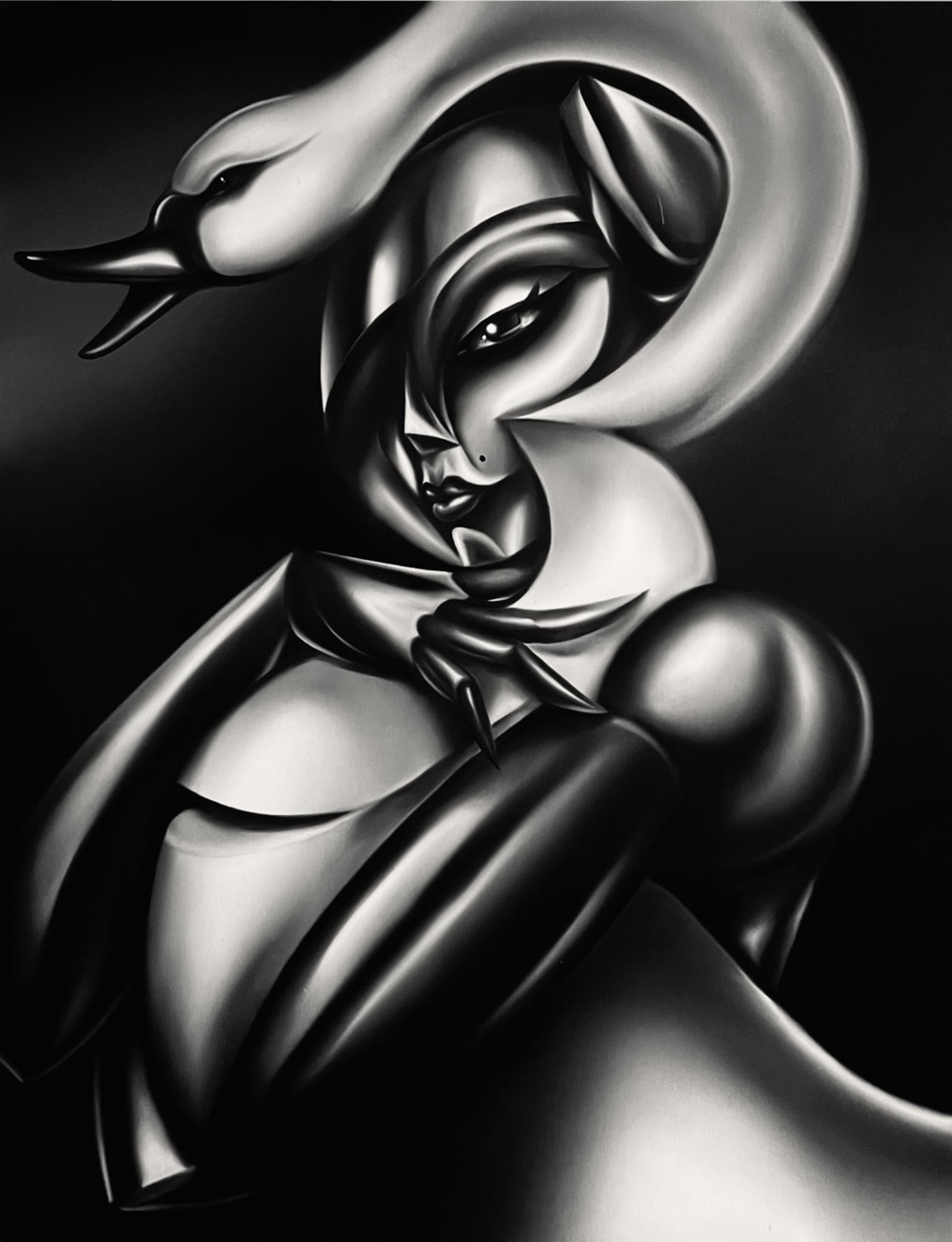 Marius Seidlitz								 Figurative Painting – "Ich bete dich an" Ölgemälde 51" x 39" Zoll von Marius Seidlitz