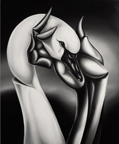 "Cómo volar" Pintura al óleo figurativa 71" x 59" pulgadas por Marius Seidlitz