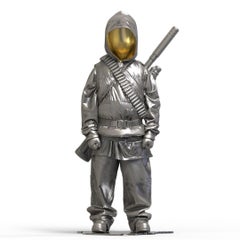 "G.I.JOE - 2" Bronze Sculpture 48" x 14" x 14" in Edition of 8 by Huang Yulong