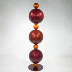 "Spheres of Solace" Abstract Sculpture 90" x 20" x 20" in by Shawn Kolodny