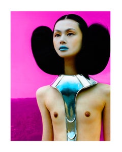 "Manami in the Pink Desert" Photograph 50 x 40 in Ltd. Ed. of 50 by Kate Garner