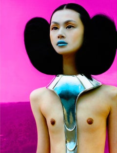 "Manami in the Pink Desert" Photograph 50 x 40 in Ltd. Ed. of 50 by Kate Garner