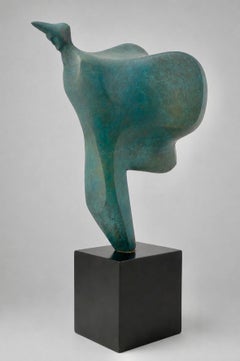 "Behind the Mask" Abstract Bronze Sculpture 21x12x7 in Ed. 4/8 by Ahmed Magdy