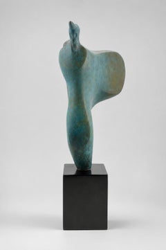 "Behind the Mask" Abstract Bronze Sculpture 21x12x7 in Ed. 4/8 by Ahmed Magdy