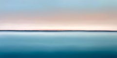 « DEEP INSIDE 130 » — Peinture abstraite à l'huile sur toile, 39" x 79", de Larissa Uvarova