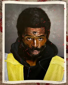 "WESTSIDE GUNN X ISAAC PELAYO" Print 30 x 24 in Ltd. Ed. of 10 by Isaac Pelayo