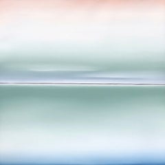 « DEEP INSIDE 103 » — Peinture abstraite à l'huile sur toile, 39" x 39", de Larissa Uvarova