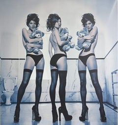 „Kate Moss Nr. 10“ – Einzigartiges Foto auf Leinwand, 58 × 53 1/2 Zoll, von Kate Garner