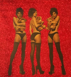 "Kate Moss Nr. 8" Photography 58 × 53 1/2 in Edition 1/1 by Kate Garner