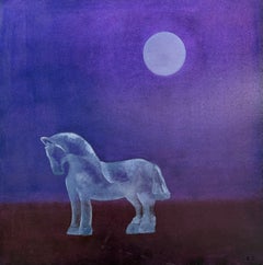 Georgian Contemporary Art by Rusudan Zviadadze - Moon and Horse