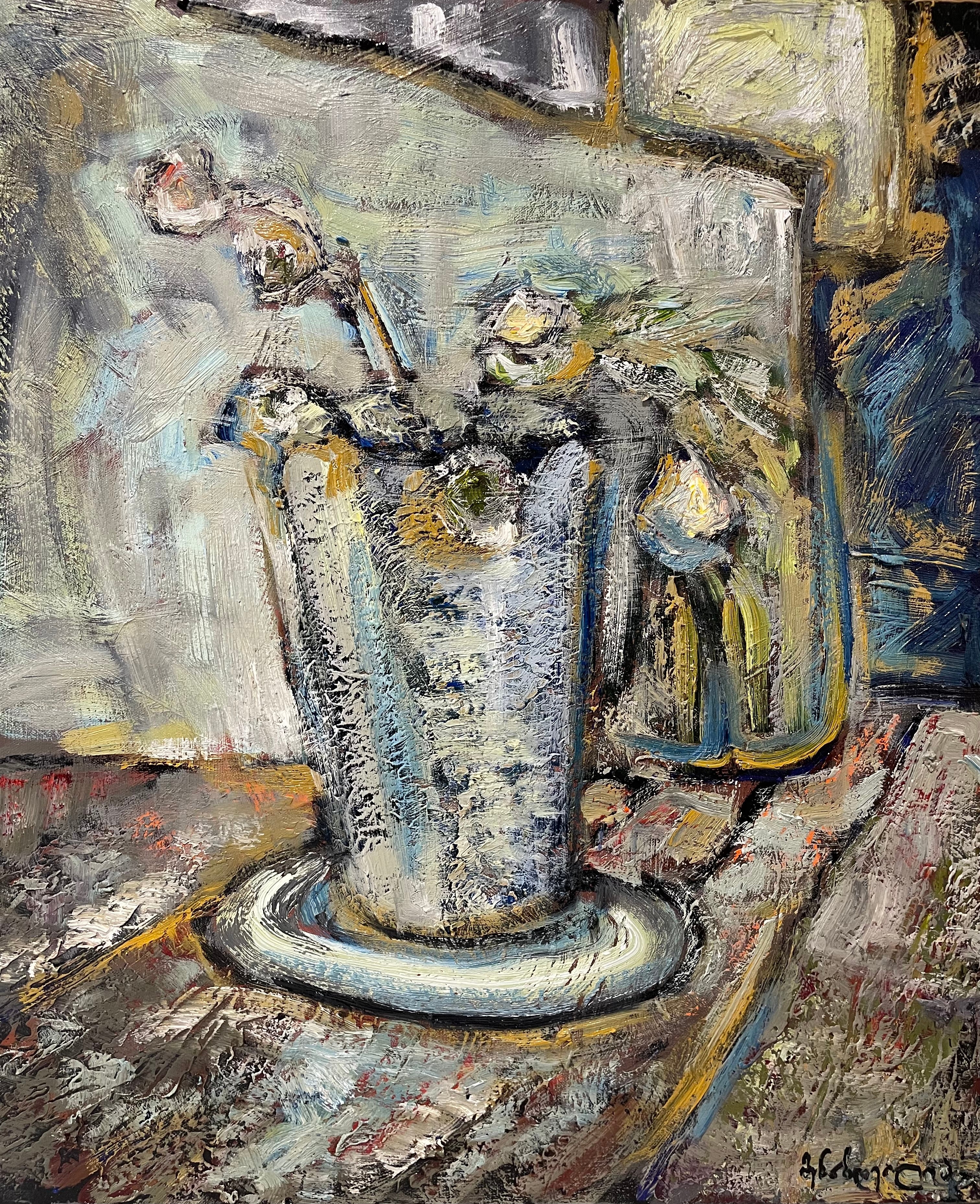 Georgian Contemporary Art by Ilia Menabde - Still White Life