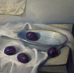 Arte contemporáneo georgiano de Ilia Menabde: «Naturaleza muerta con algunas ciruelas»
