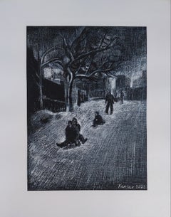 Armenian Contemporary Art by Kamsar Ohanyan - Montmartre in Winter