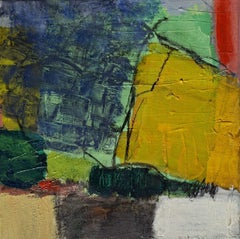 Swiss Abstract Contemporary Art by Pierre-Alain Michel - Le Champ Jaune