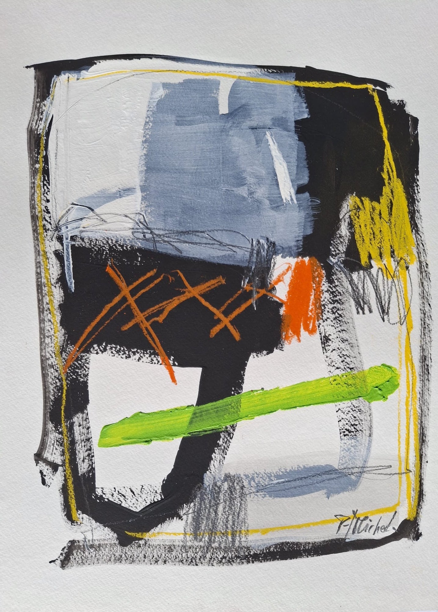 Swiss Abstract Contemporary Art by Pierre-Alain Michel - Untitled