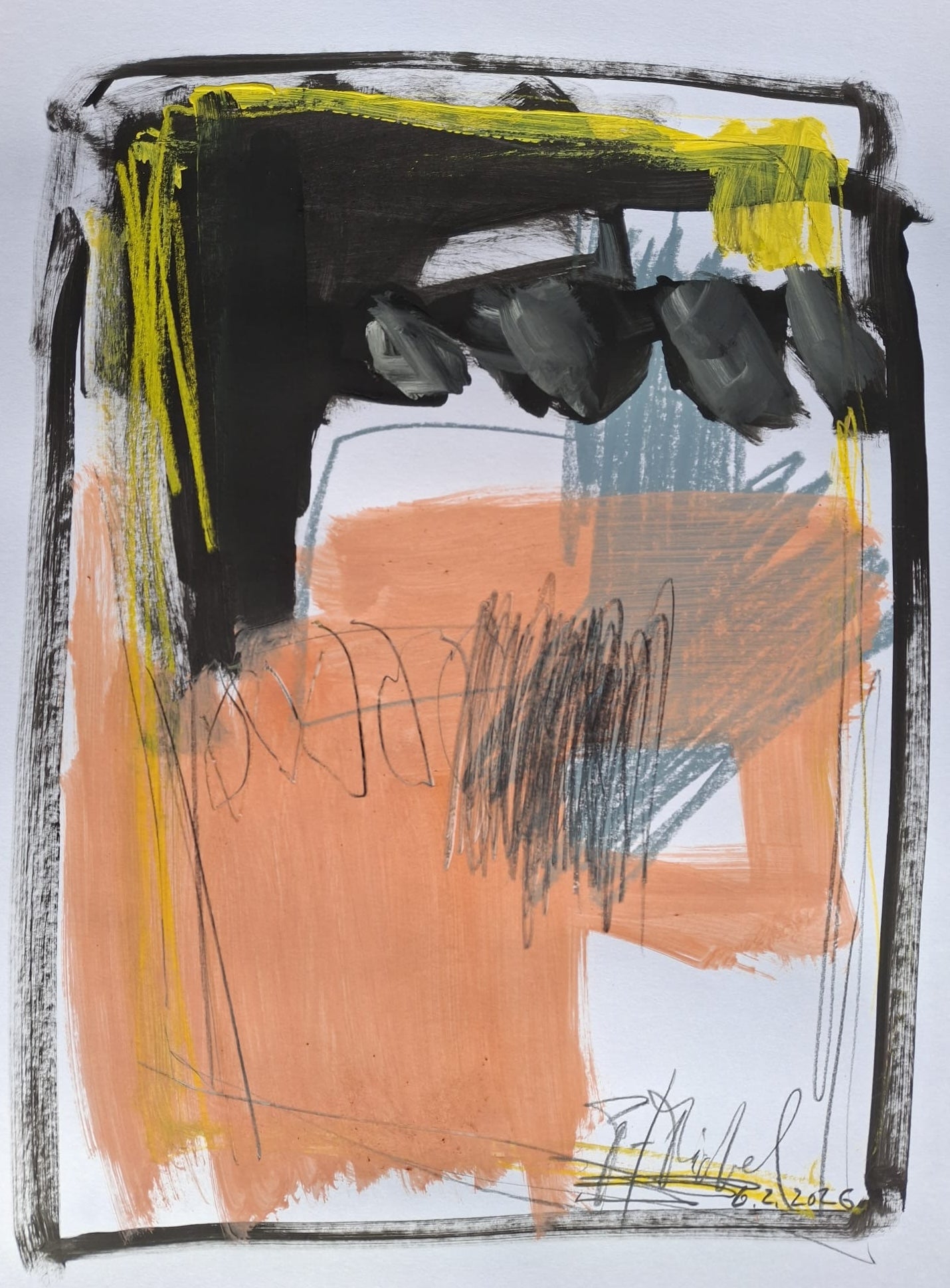 Swiss Abstract Contemporary Art by Pierre-Alain Michel - Untitled