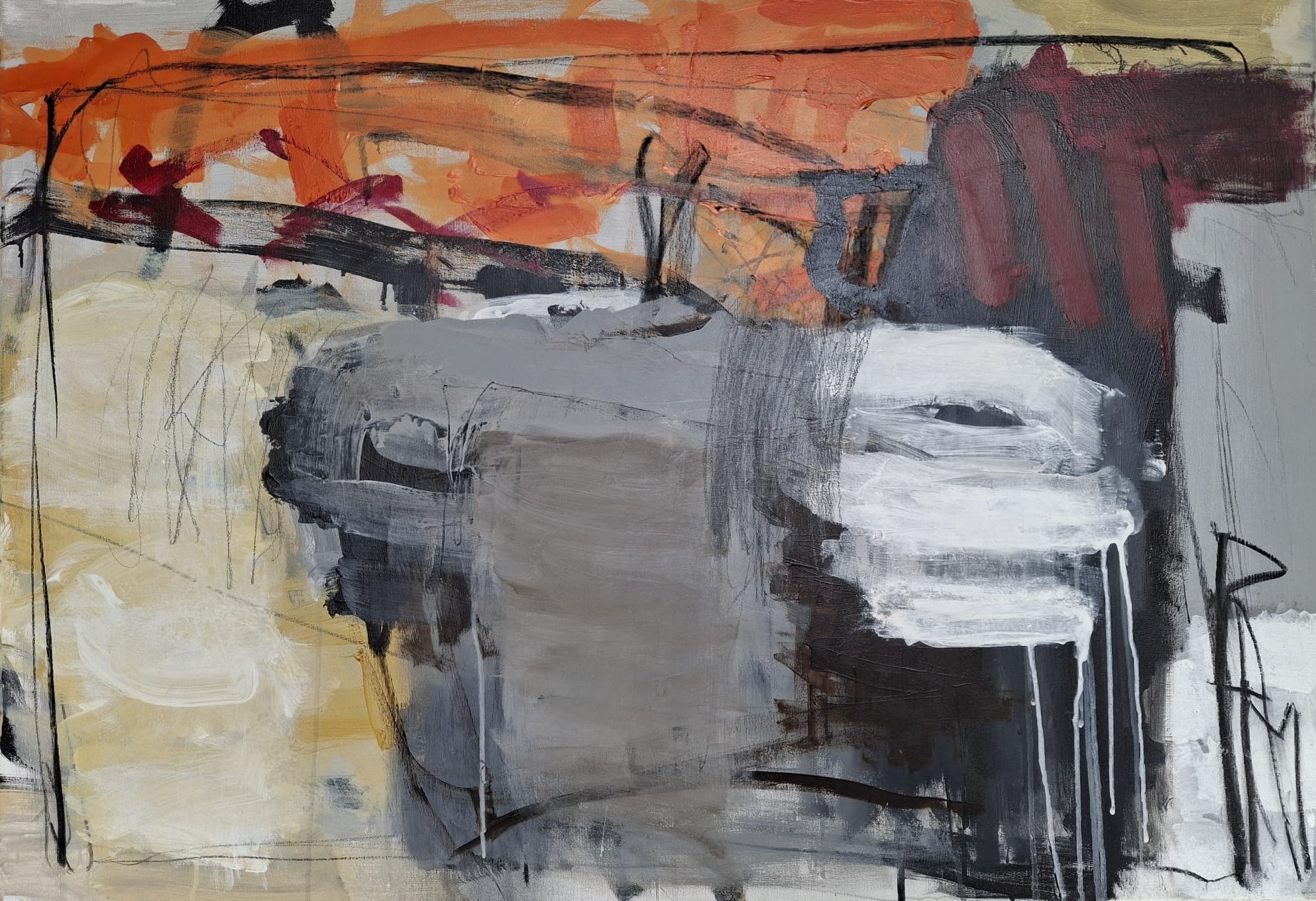 Arte contemporáneo abstracto suizo de Pierre-Alain Michel - Sin título