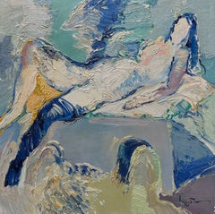 Georgian Contemporary Art by Gia Khutsishvili - Nicole in Black Stocking