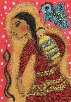 Arte contemporáneo francés de Claudine Loquen - Sacagawea