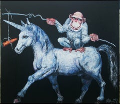 Zeitgenössische chinesische Kunst von Hua Qing – Die Illusion der Erleuchtung