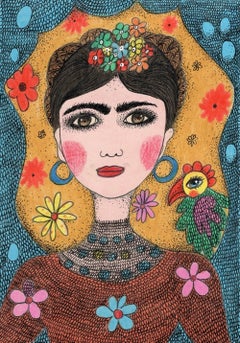 French Contemporary Art by Claudine Loquen - Frida Kahlo