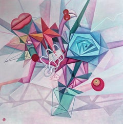 Chinese Contemporary Art by Hongda - Romance of Flowers and Birds-11