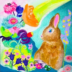Zeitgenössische japanische Kunst von Minako Asakura – Strahlende Wiese