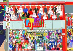Arte contemporáneo italiano de Marco Santaniello - Tienda de ropa en El Cairo, Egipto