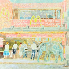 Japanese Contemporary Art by Teppei Ikehila - Modern Borrowed Scenery McDonald's