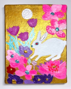 Zeitgenössische japanische Kunst von Minako Asakura – Lucky Rabbit